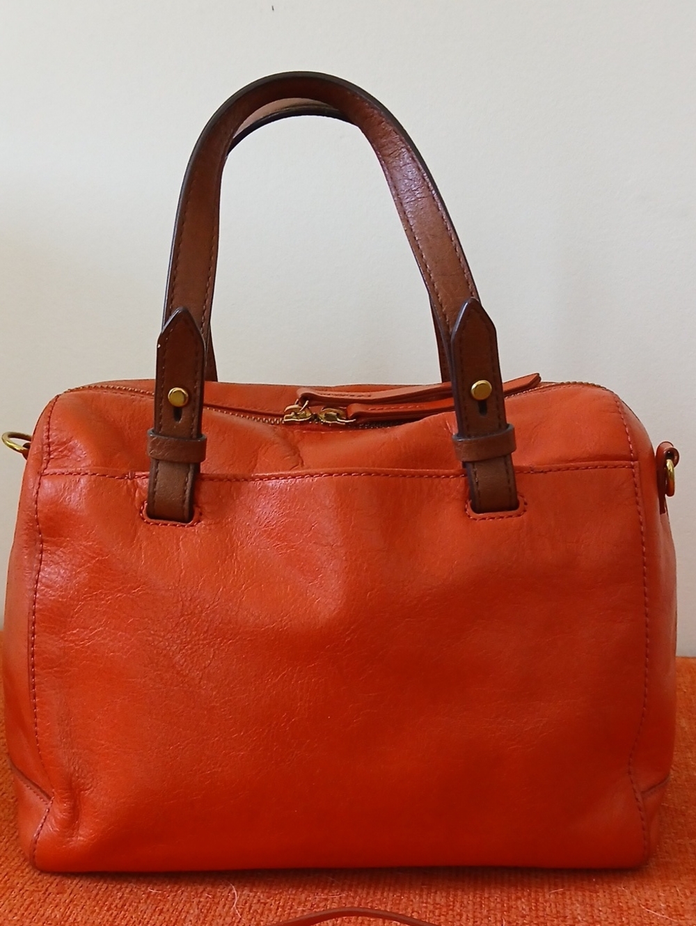 Fossil Leather Handbag